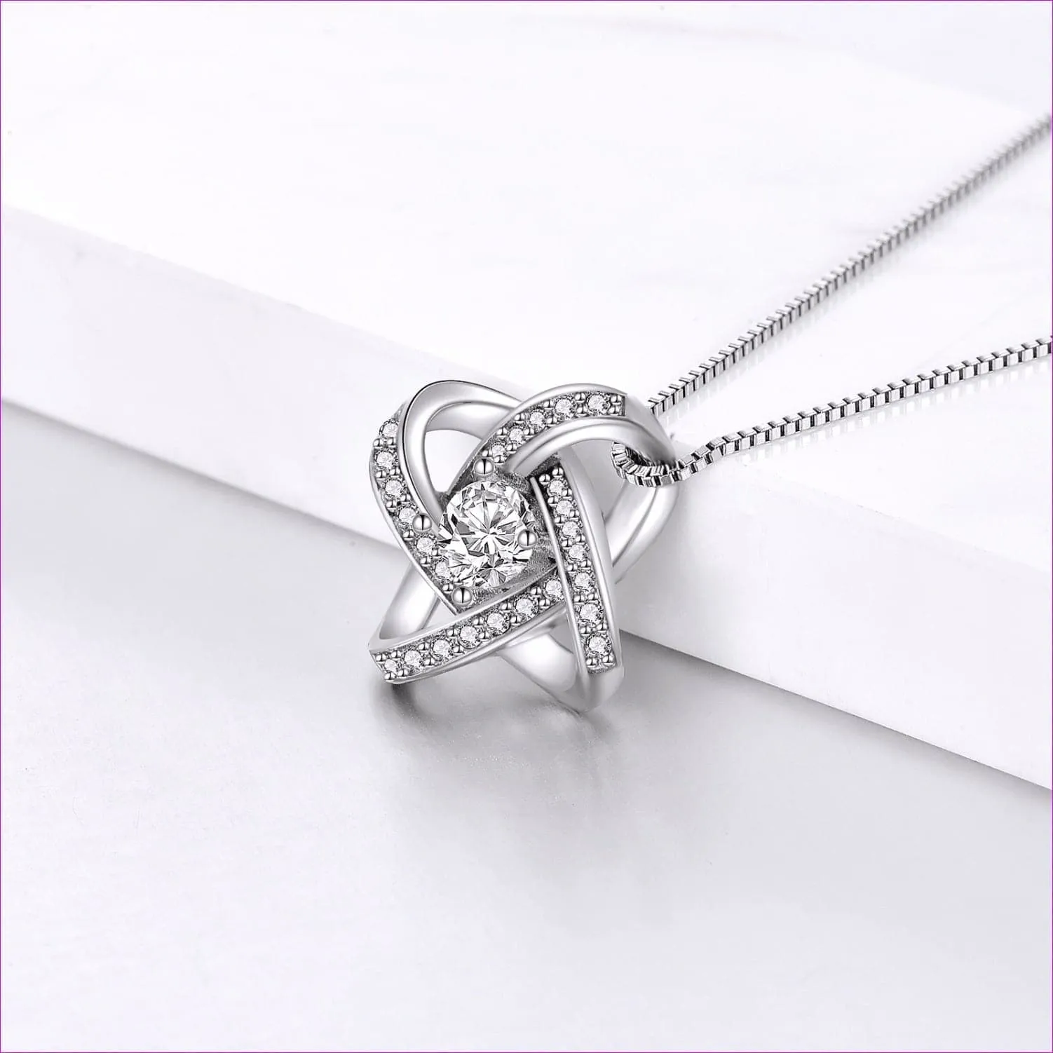 Even Beyond Enduring Love Knot necklace- Ships from The US