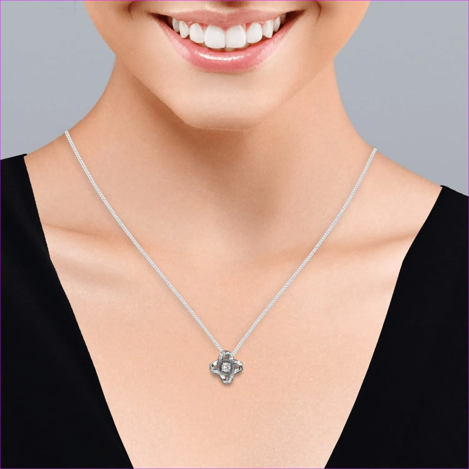 Even Beyond Enduring Love Knot necklace- Ships from The US