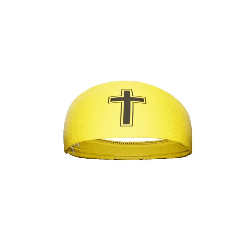 Faith Cross Yellow Headband