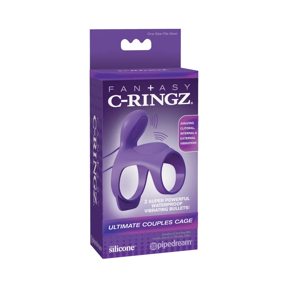 Fantasy C Ringz Ultimate Couples Cage - Purple