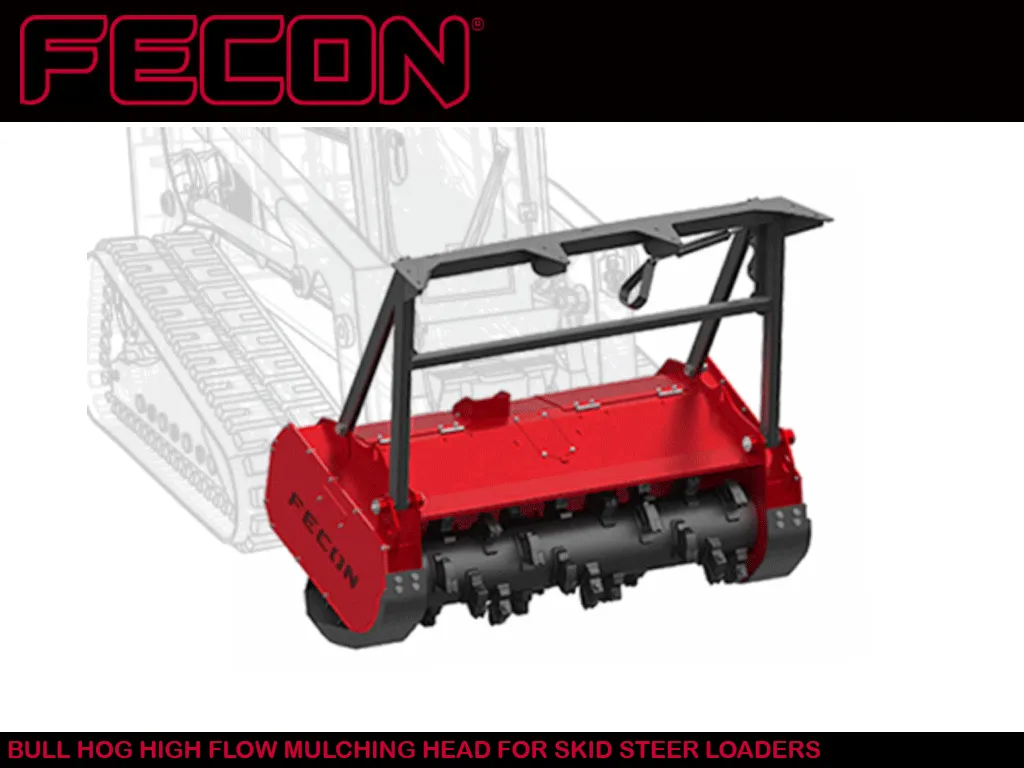 FECON Bull Hog high flow skid steer drum mulcher