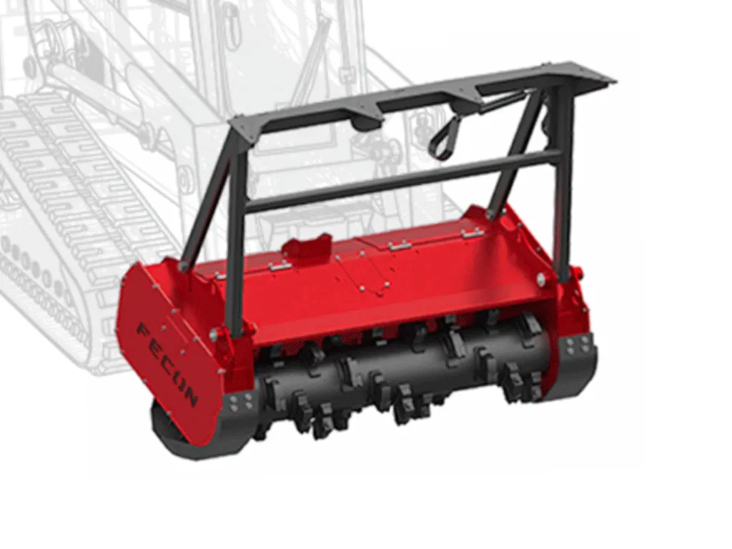 FECON Bull Hog high flow skid steer drum mulcher