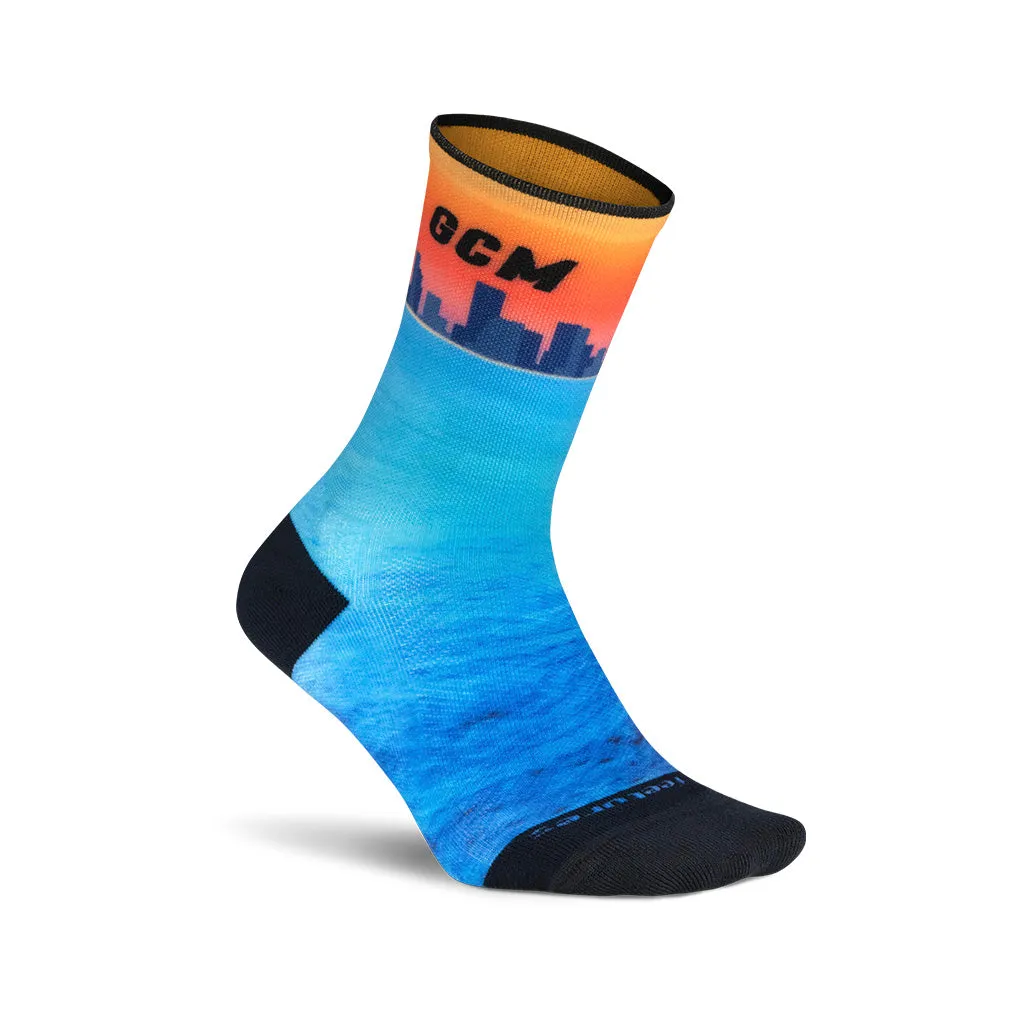 Feetures Elite Light Cushion Mini Crew - The Official 2024 Gold Coast Marathon Sock