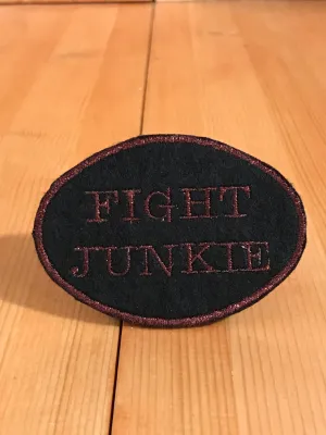 Fight Junkie Bronze Oval Magnetic Patch