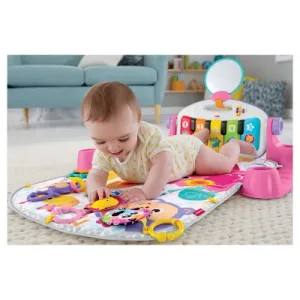 Fisher-Price Deluxe Kick & Play Piano Gym Playmat - Pink