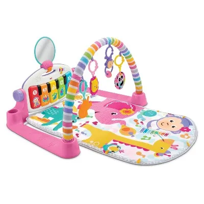 Fisher-Price Deluxe Kick & Play Piano Gym Playmat - Pink