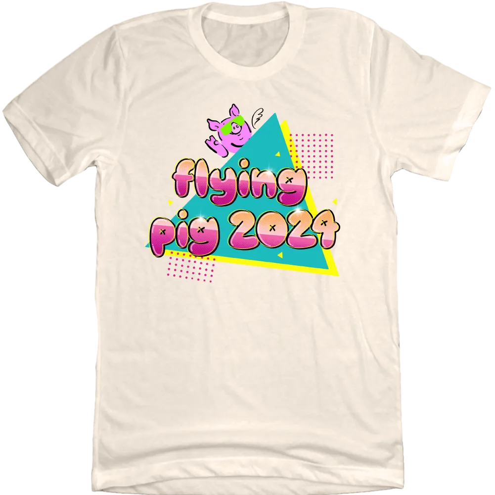 Flying Pig Marathon 2024 Retro Tee