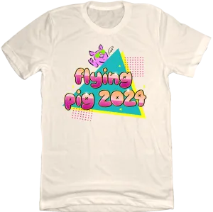 Flying Pig Marathon 2024 Retro Tee