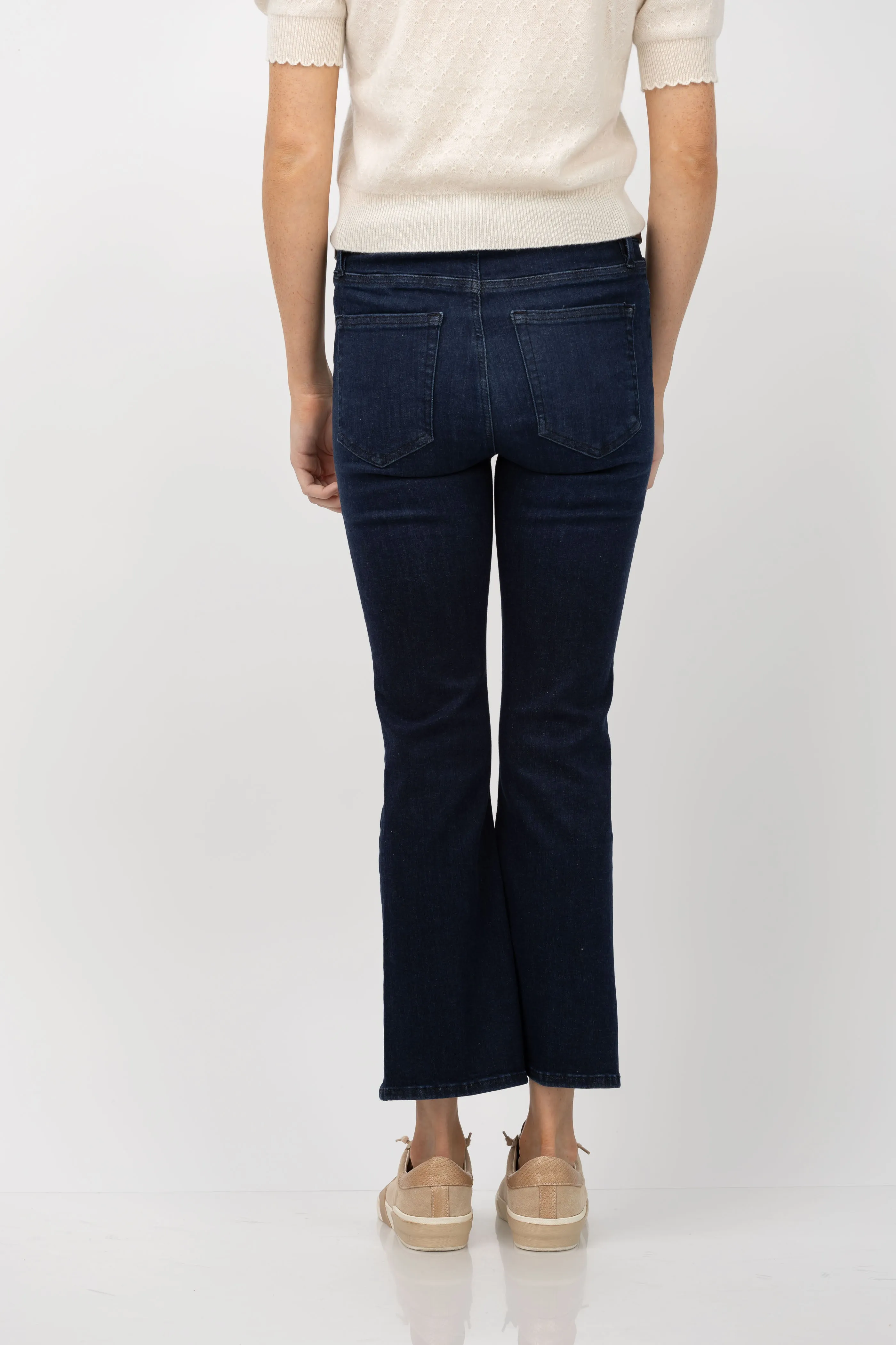 Frame Le Crop Mini Boot Jeans in Dante