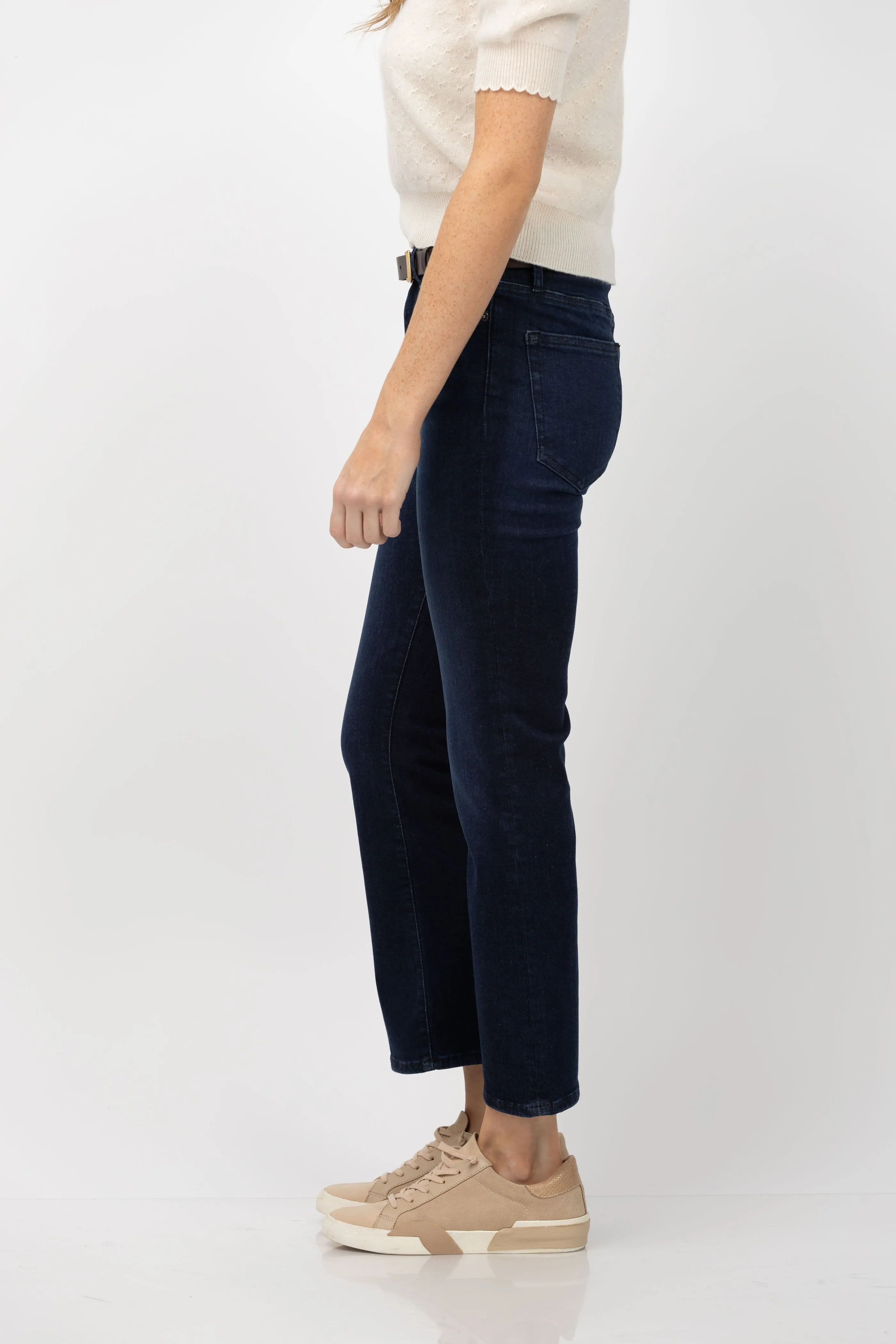 Frame Le Crop Mini Boot Jeans in Dante