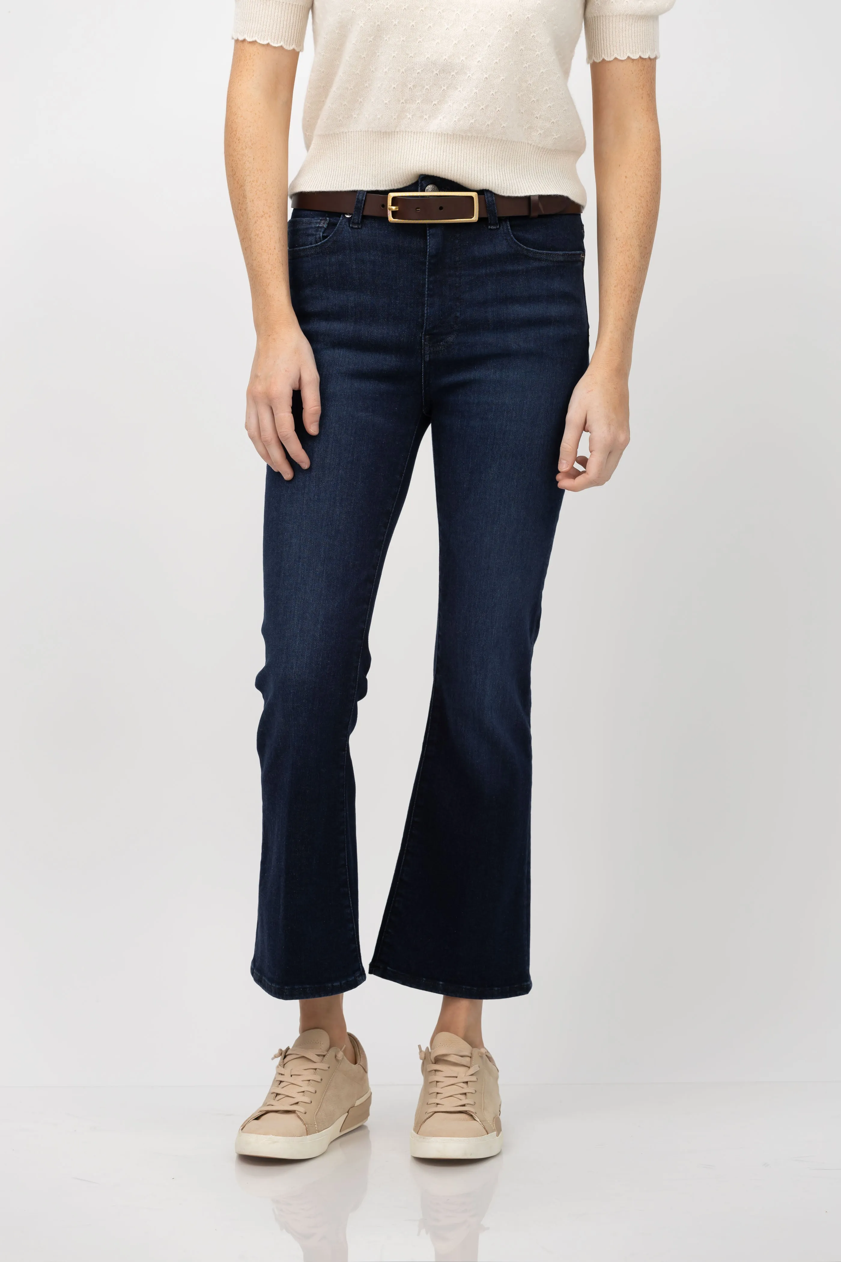 Frame Le Crop Mini Boot Jeans in Dante