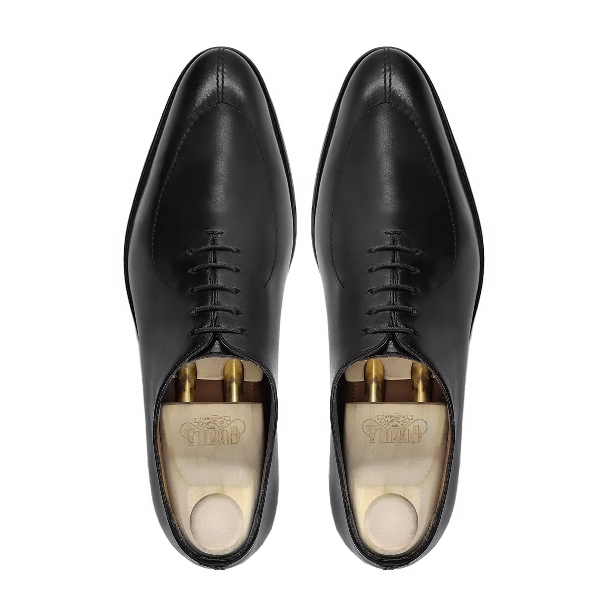 Geezil - Men's Black Calf Leather Wholecut Shoe