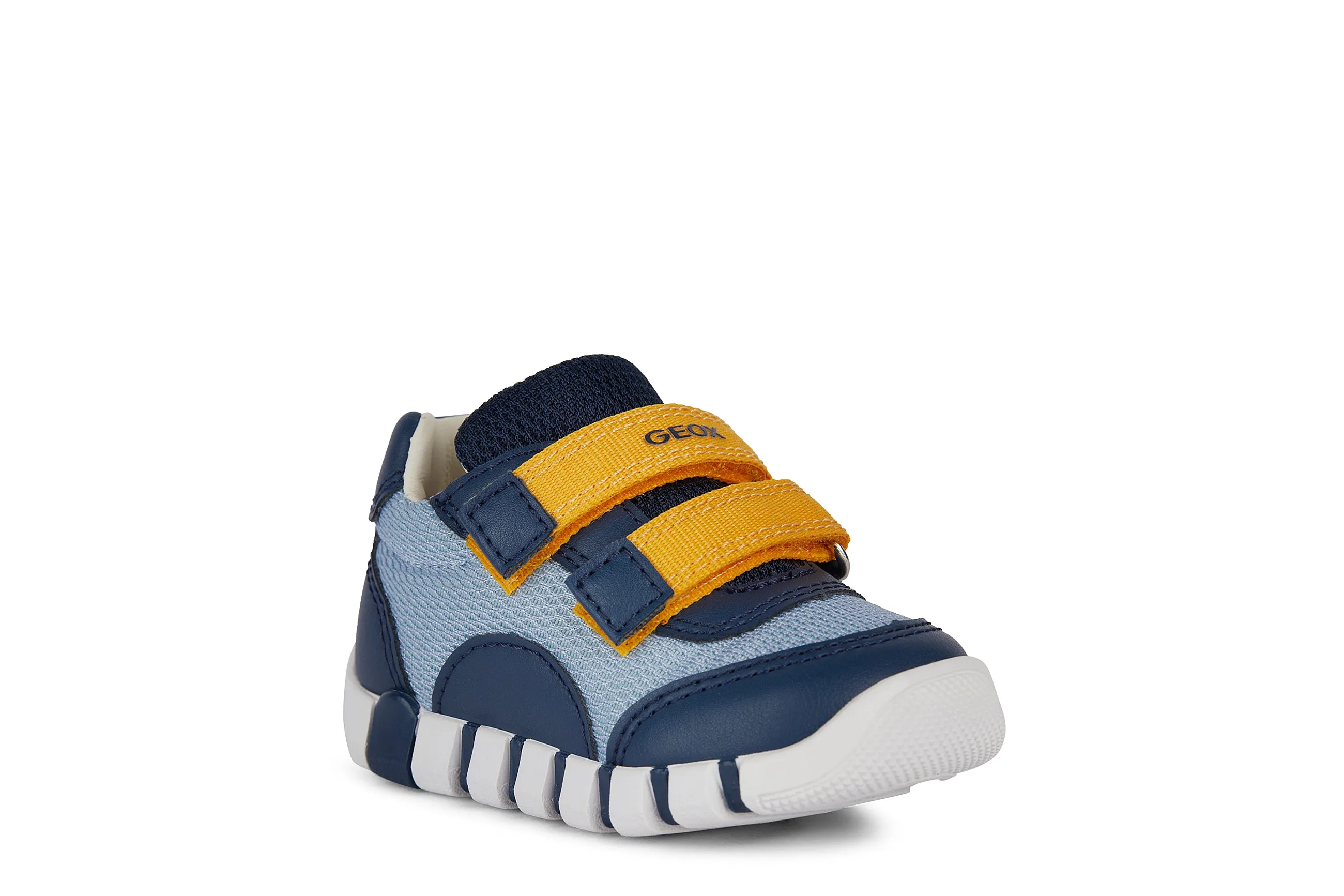 Geox Iupidoo Boys Light Sky Blue Navy Trainer