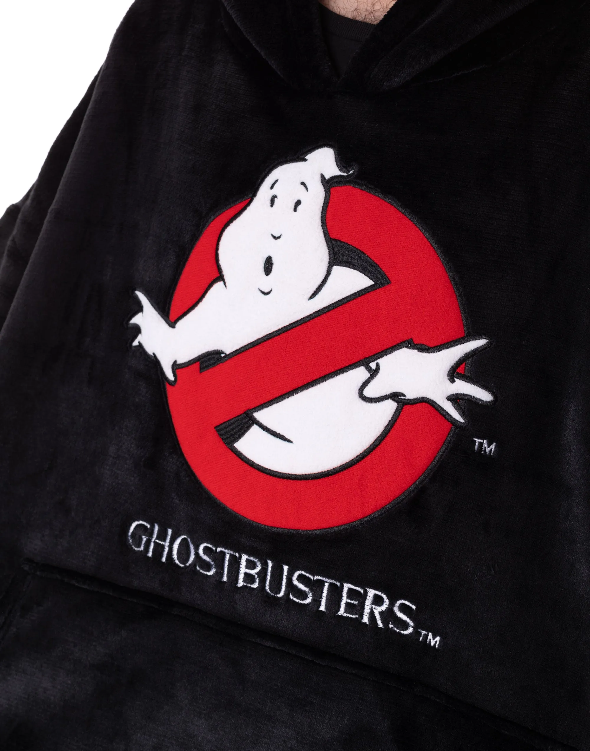 Ghostbusters Logo Mens Black Blanket Hoodie