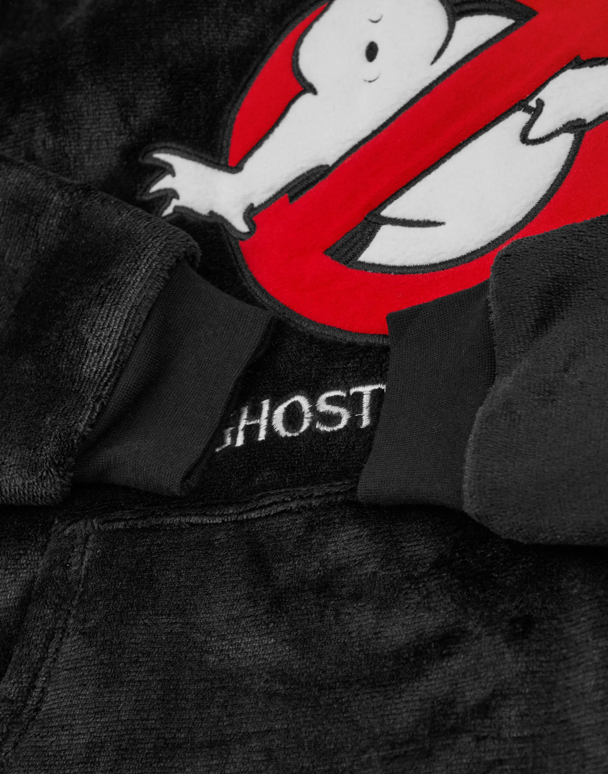 Ghostbusters Logo Mens Black Blanket Hoodie