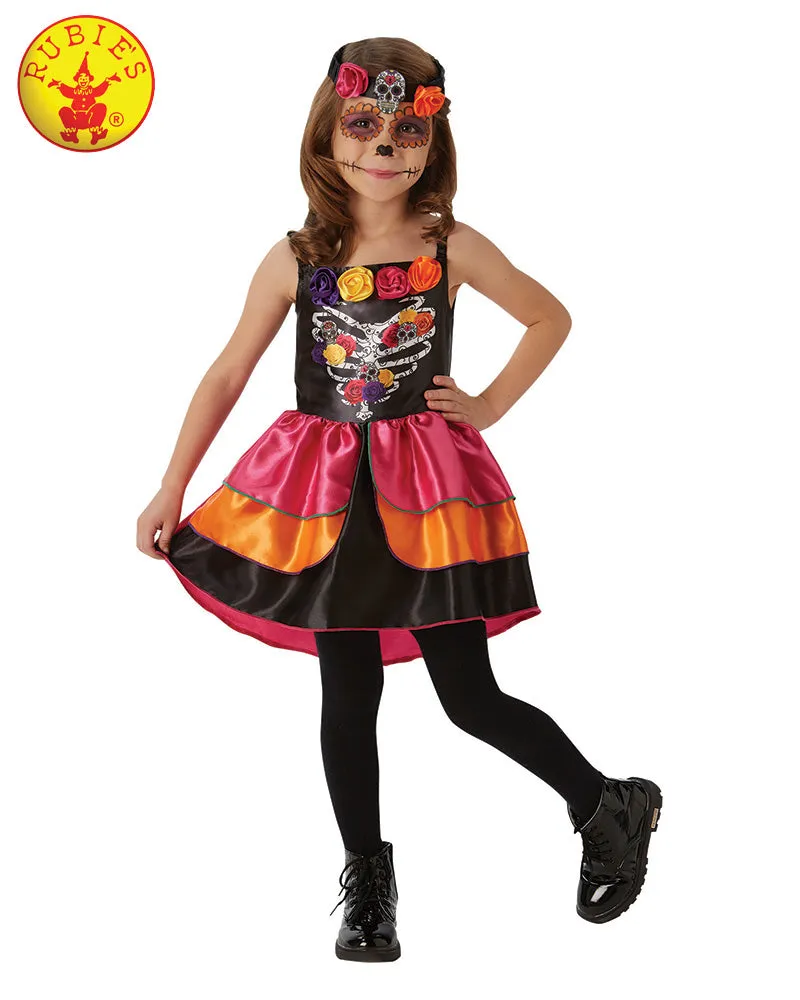 Girls Costume - Sugar Skull Day Of The Dead