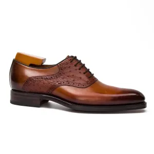 Goodyear Welted Oxford Shoes ostrich