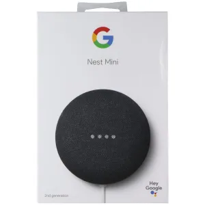 Google Nest Mini (2nd Gen) Smart Speaker with Google Assistant - Charcoal