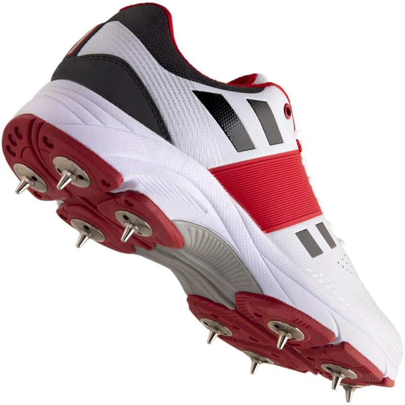 Gray Nicolls Players Full Spike Size:8 Cricket Shoe - White