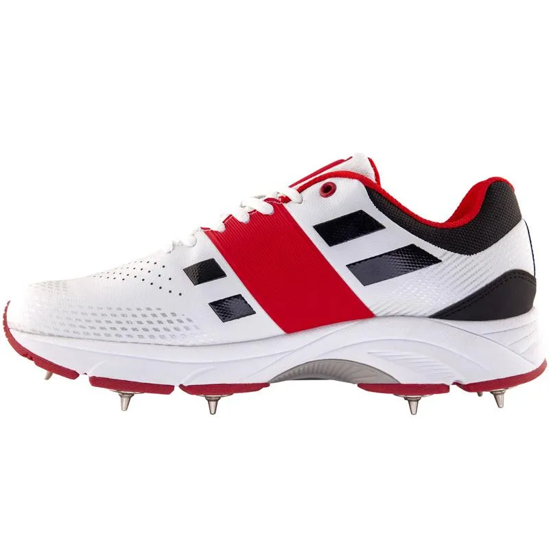 Gray Nicolls Players Full Spike Size:8 Cricket Shoe - White