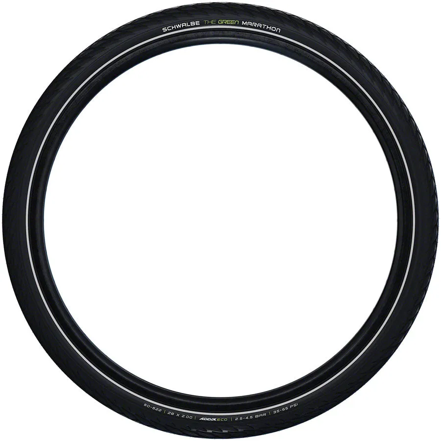 Green Marathon 700c Bike Tire, Performance Line, GreenGuard, Addix