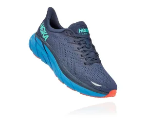 'HOKA' Men's Clifton 8 - Outer Space / Vallarta Blue (Wide)