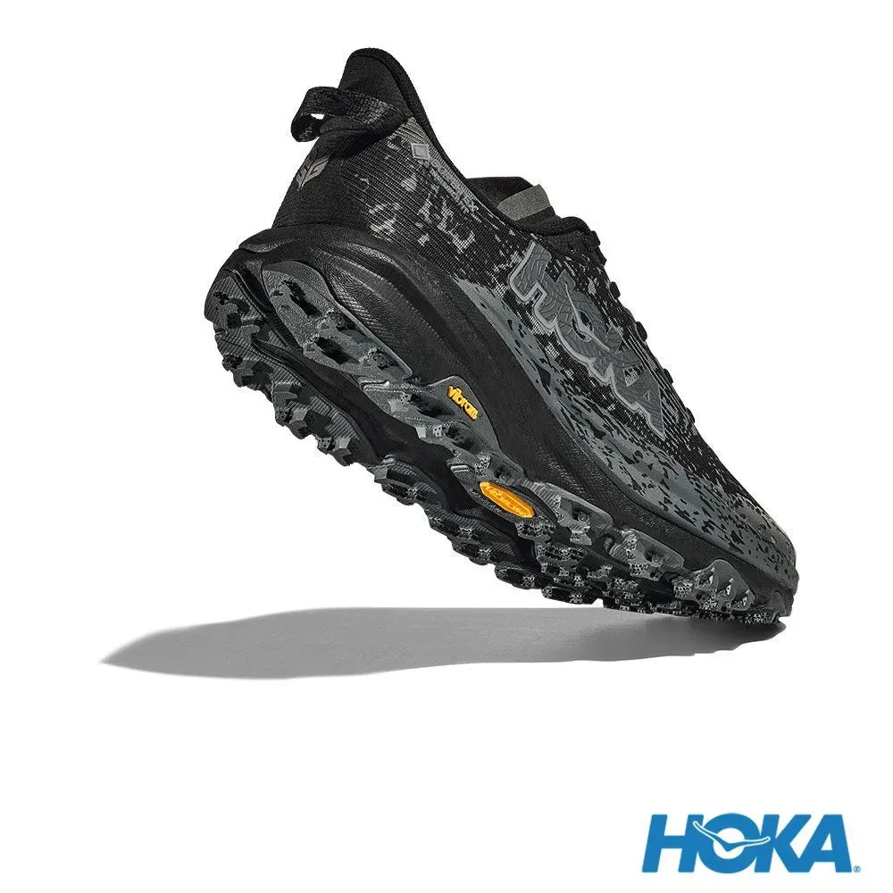 HOKA 男 Speedgoat 6 Goretex 寬楦 健行鞋 黑/灰黑 HO1155770BCKT