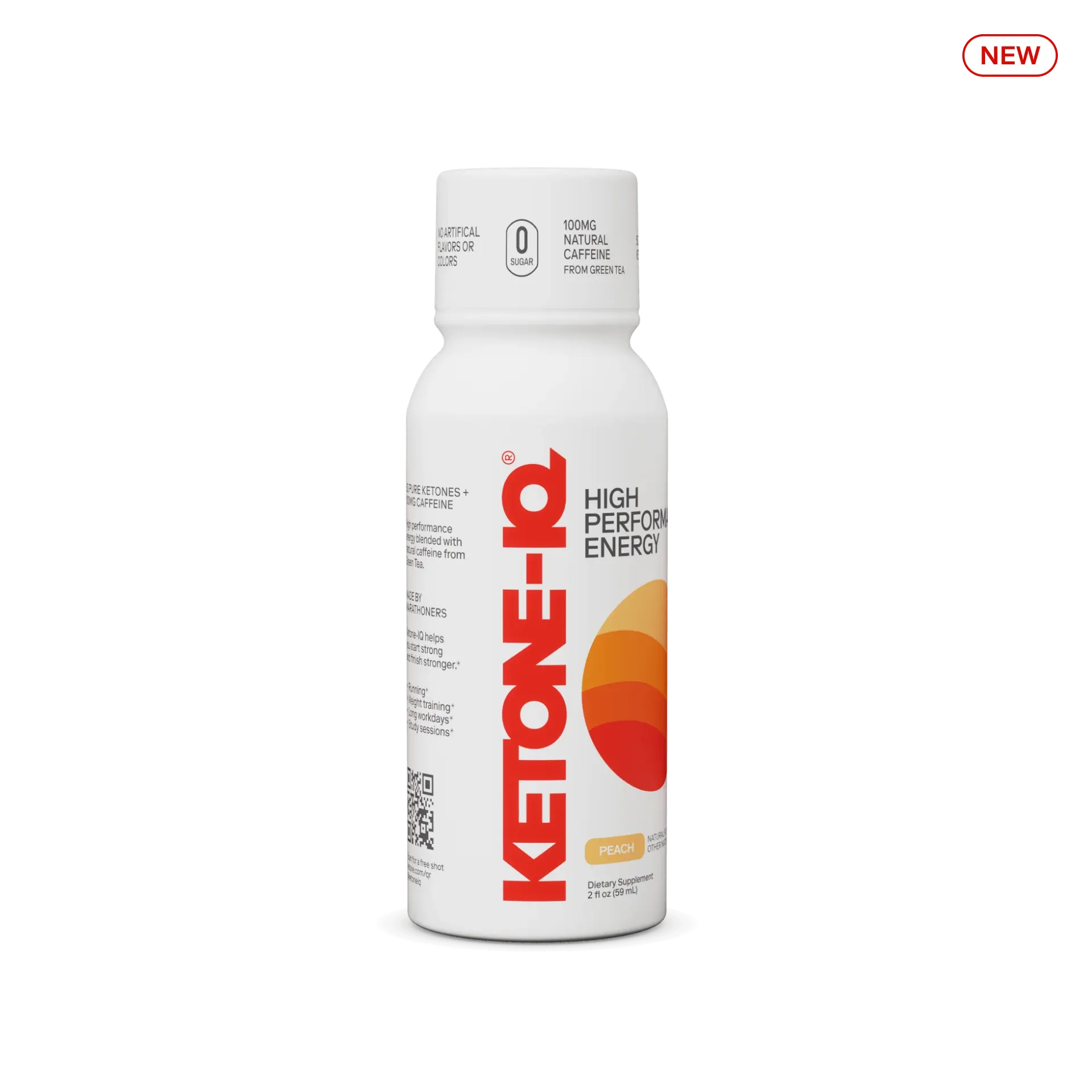 H.V.M.N | Ketone-IQ   Caffeine | 2 oz | Peach