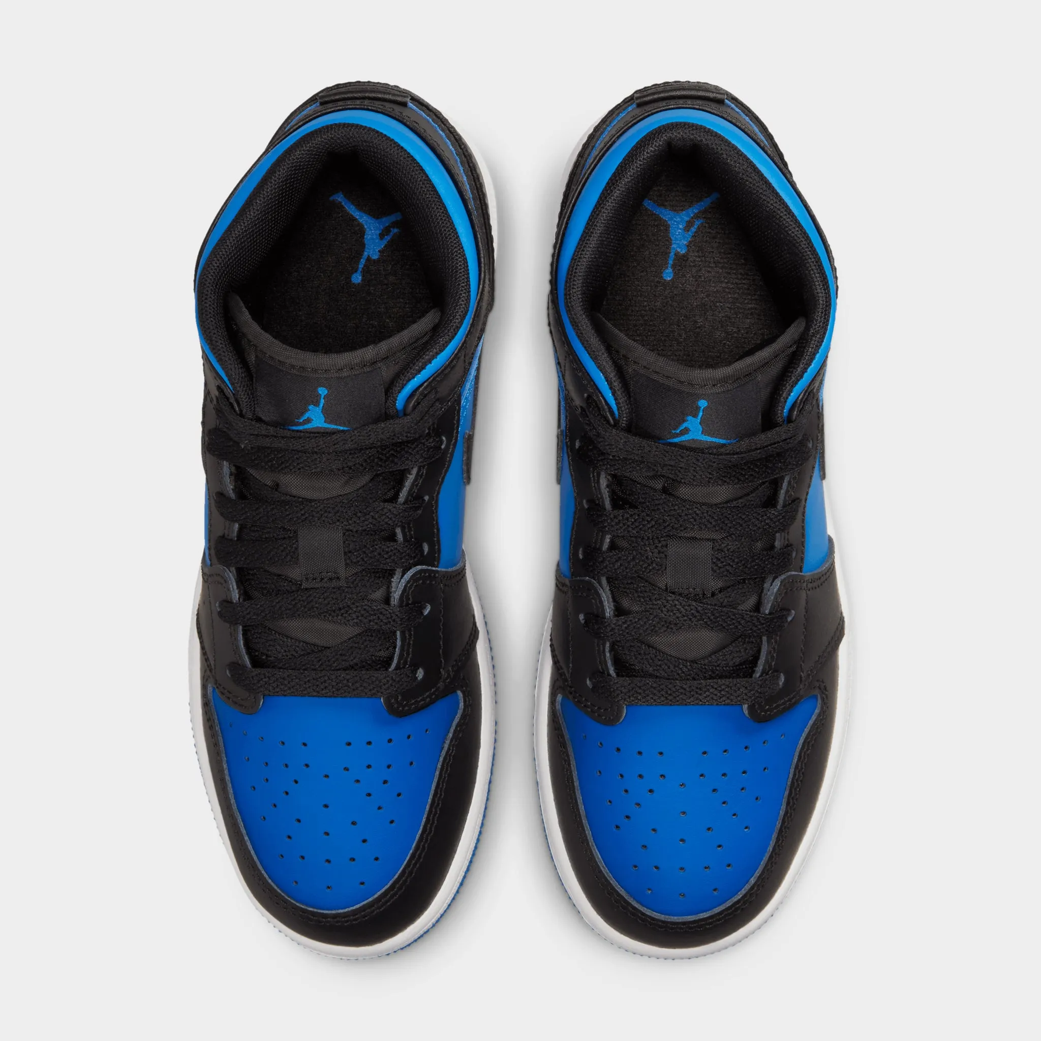 Jordan 1 Mid GS Black / Royal Blue - Black