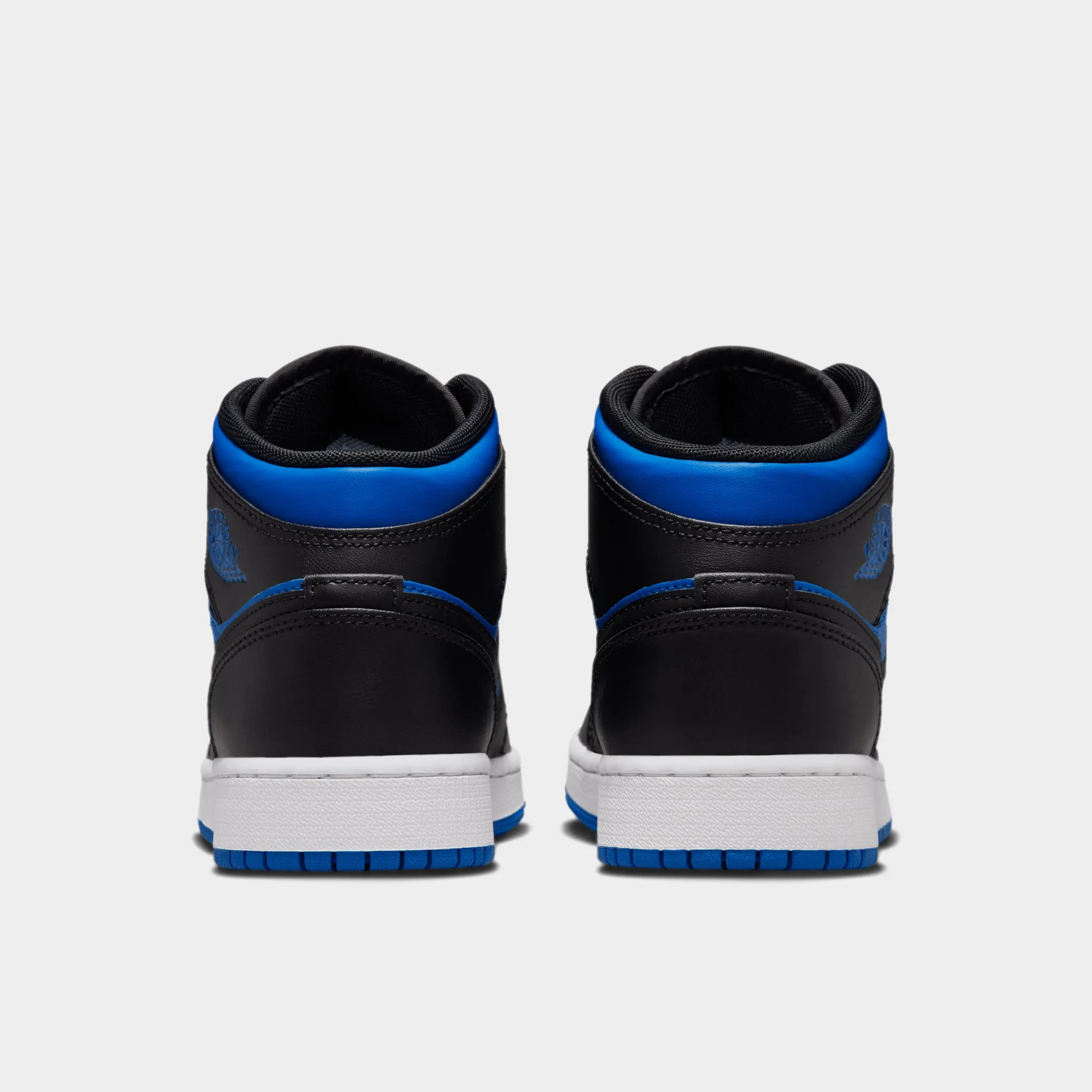 Jordan 1 Mid GS Black / Royal Blue - Black