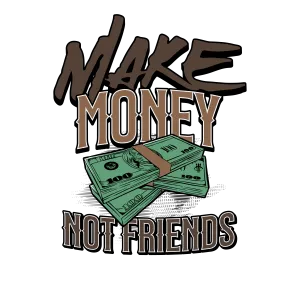 Jordan 1 Retro High OG Palomino - Black T-Shirt (MAKE MONEY NOT FRIENDS)