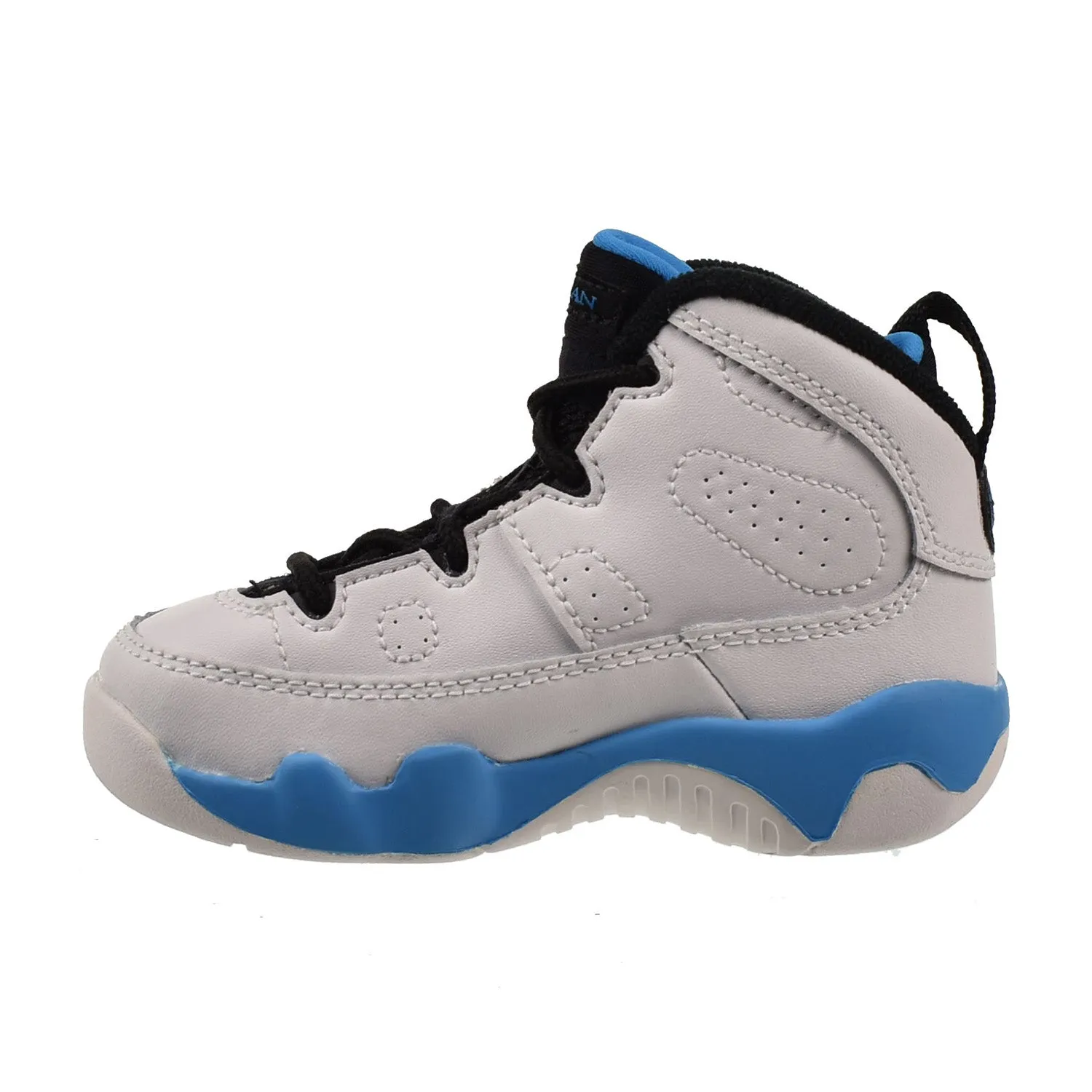 Jordan 9 Retro (TD) Toddler Shoes Summit White-Black-Dark Powder Blue