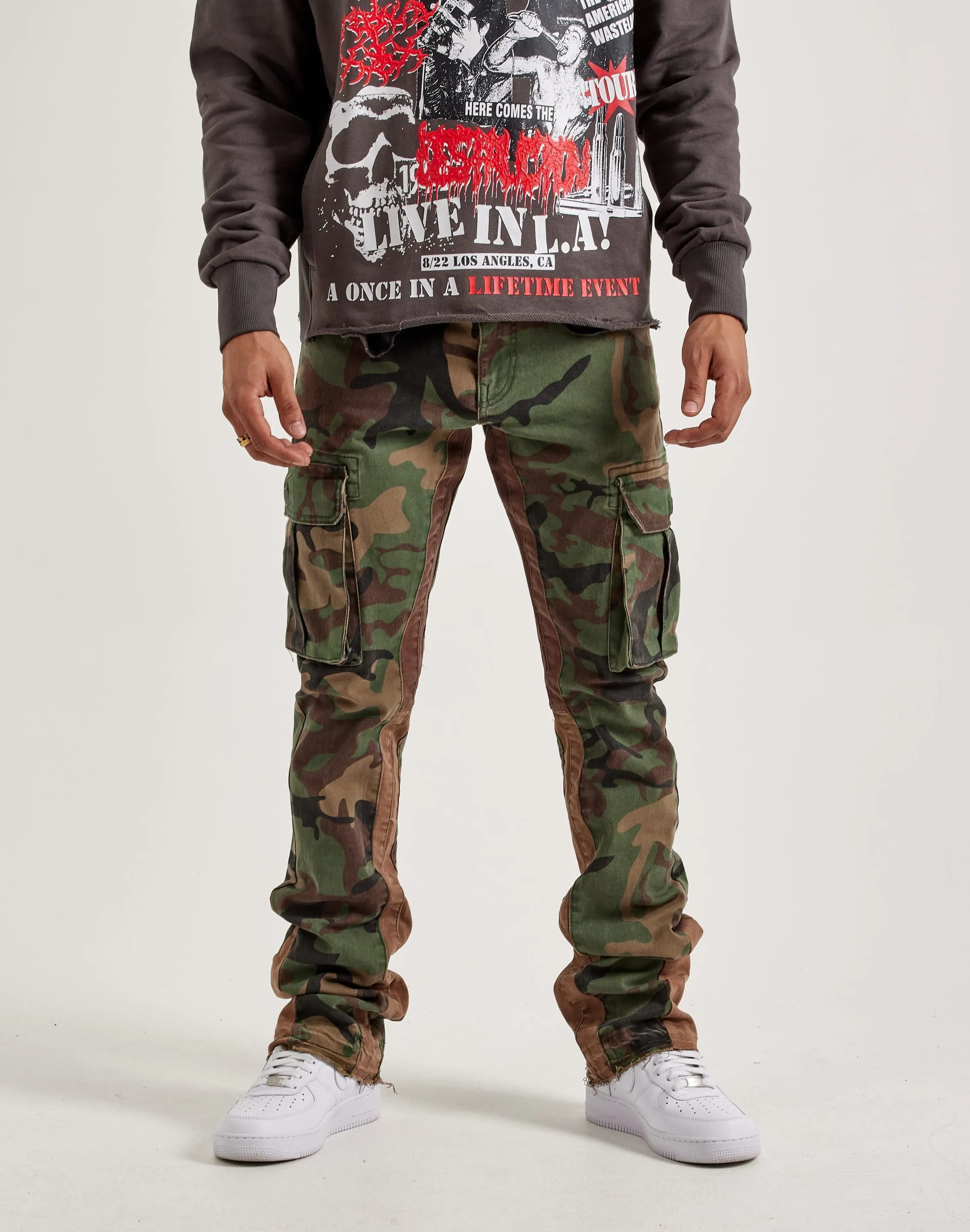 Jordan Craig Martin Stacked Cargo Jeans