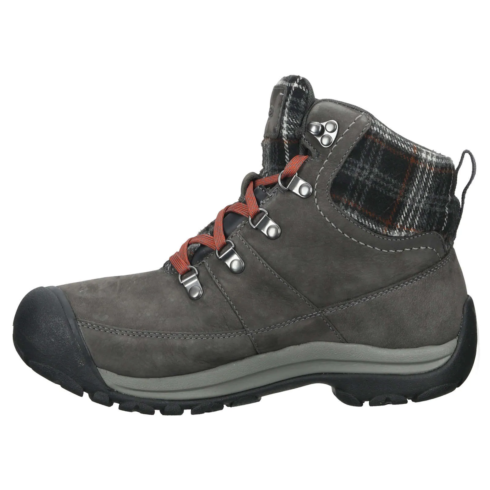 Keen Women's Boots Kaci III Winter Mid Casual Lace-Up Outdoor Leather Textile - UK 6.5