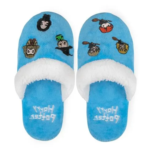 Kids Boys Girls Harry Potter & Friends Hogwarts Kawaii Slippers Light Blue