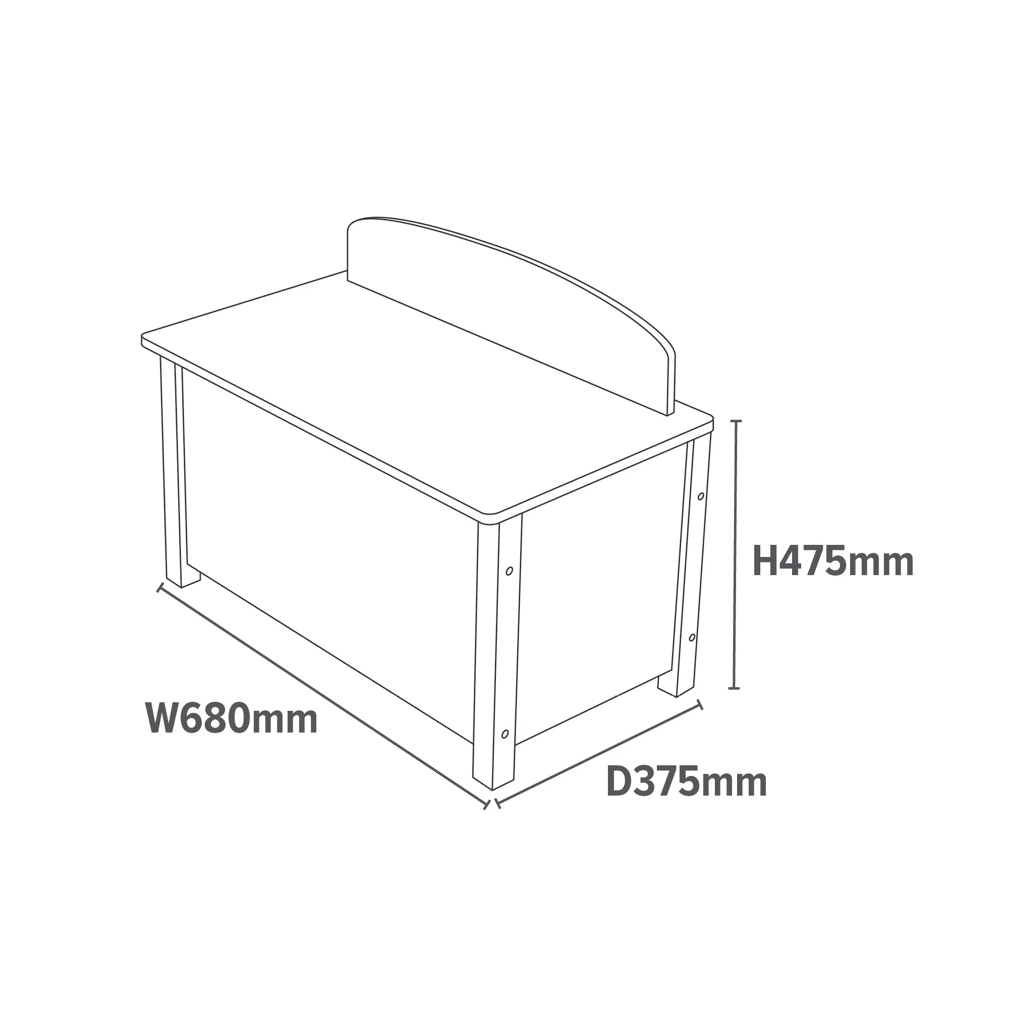 Kid’s Wooden Jungle Toy Box