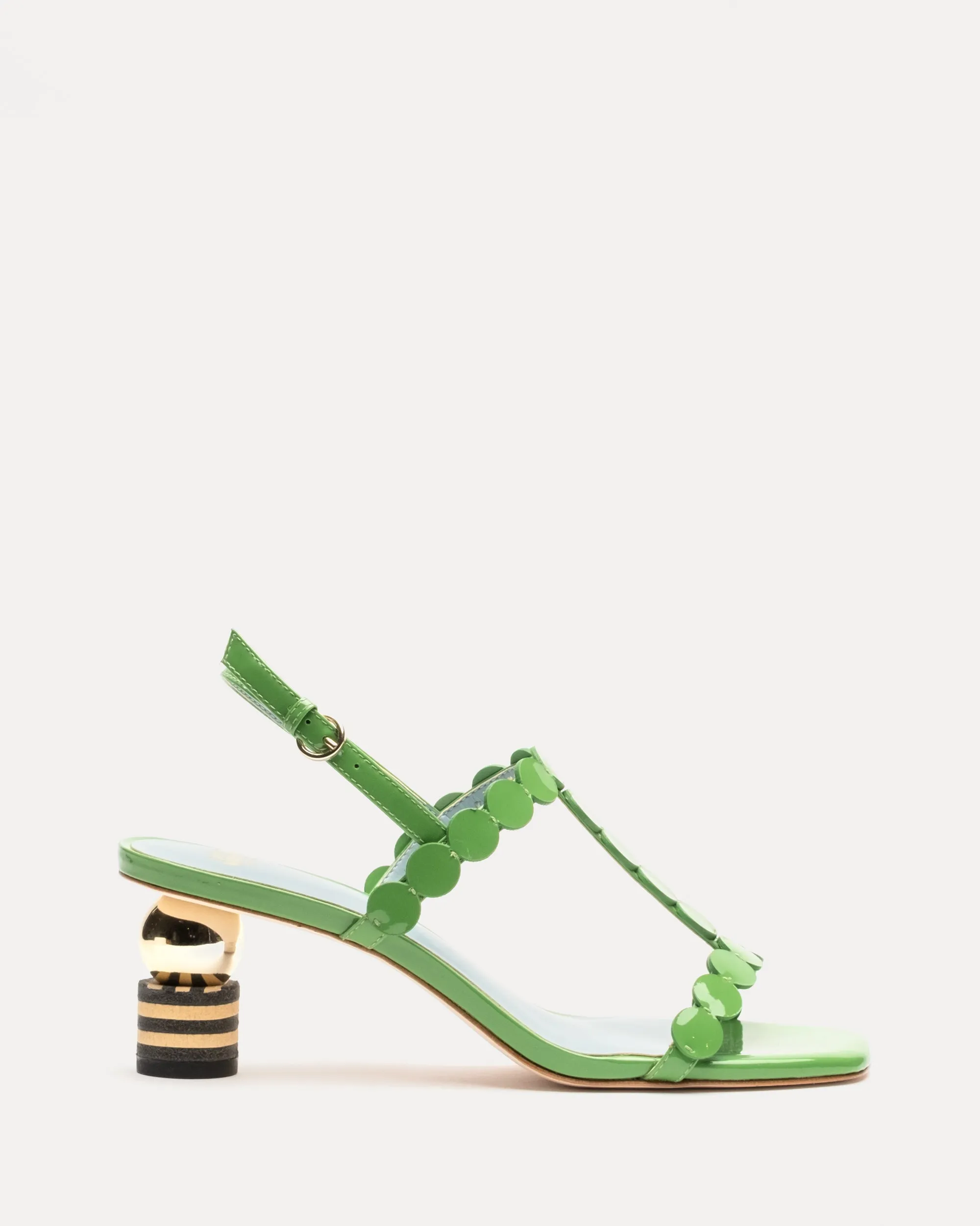 Kiki Mini Dot Heel Green