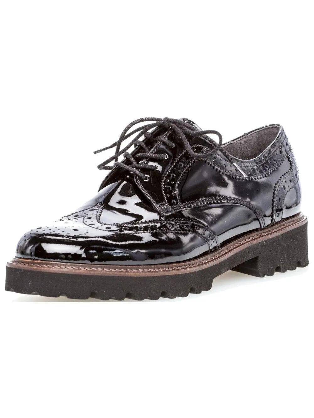 Lace-up shoes Gabor, black