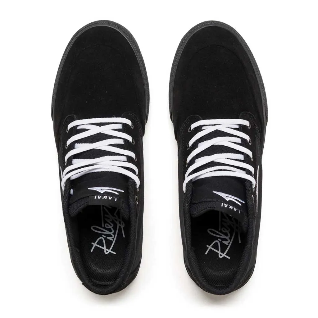 Lakai Riley 3 High - Black/Black Suede