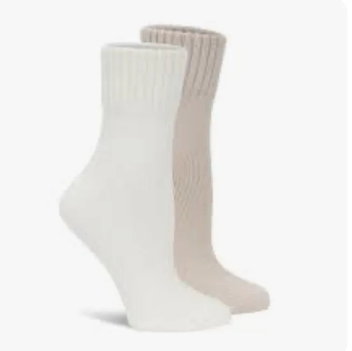 LEMON 2PK PILLOW POLYTAM CREW SOCKS