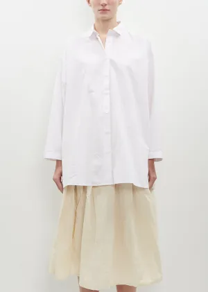 Long Cotton Overshirt — Pink