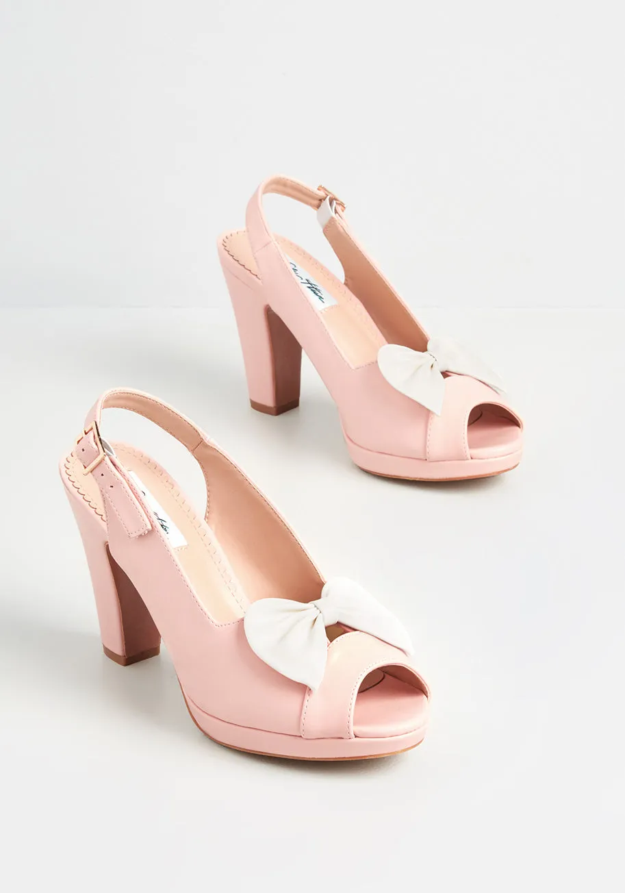 Lulu Hun x Collectif Little Bow Pink Heel