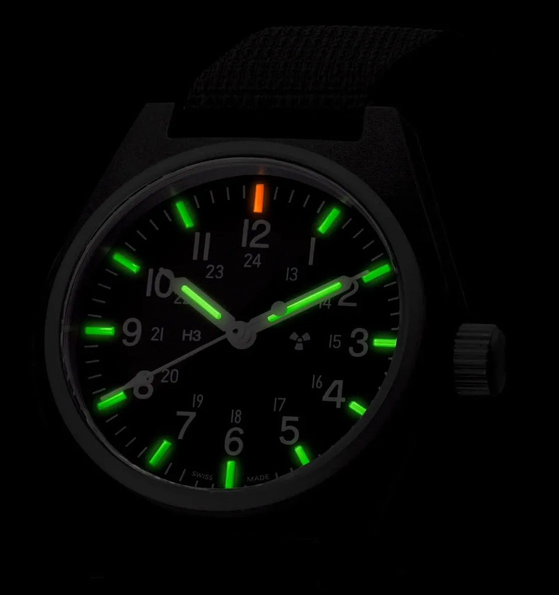 MAR Watch General Purpose Black Quartz GPQ