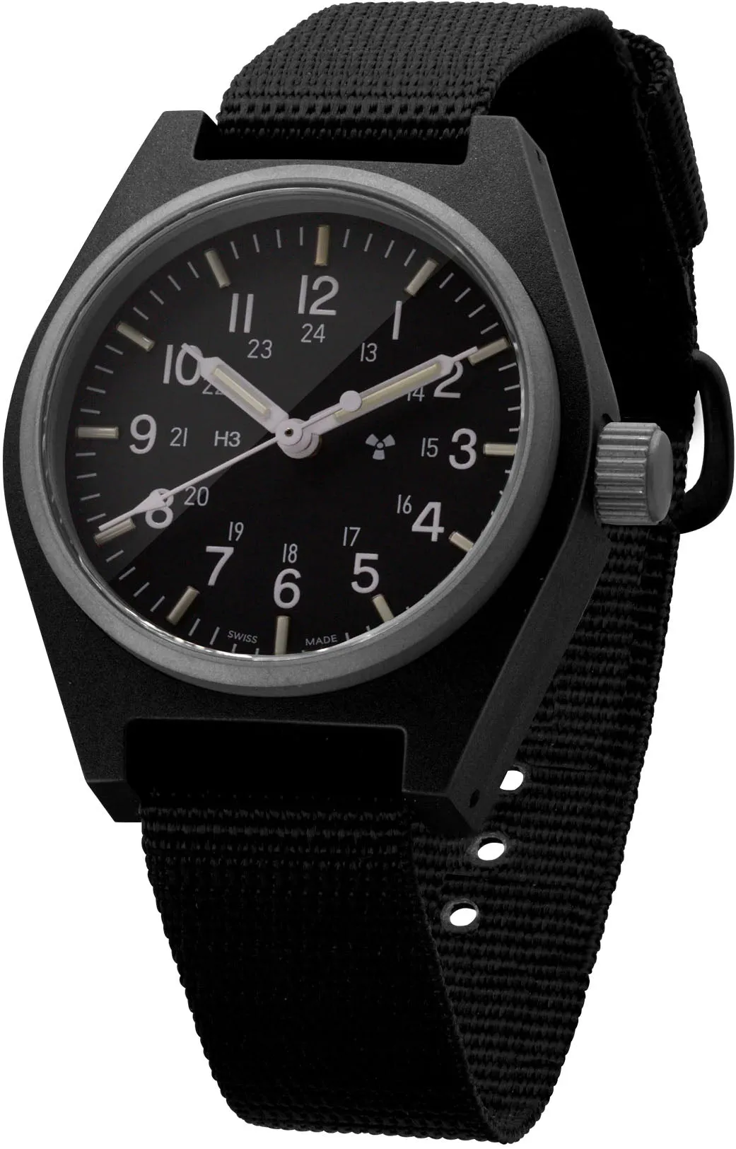 MAR Watch General Purpose Black Quartz GPQ