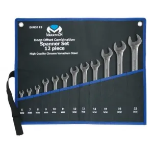 Marathon Combination Spanner Deep Offset - 12 Piece Set