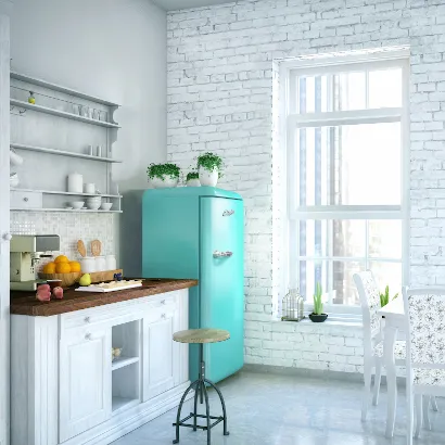 Marathon ERAR88TIF Epic 9 cu.ft. Aqua-Turquoise Retro All Refrigerator