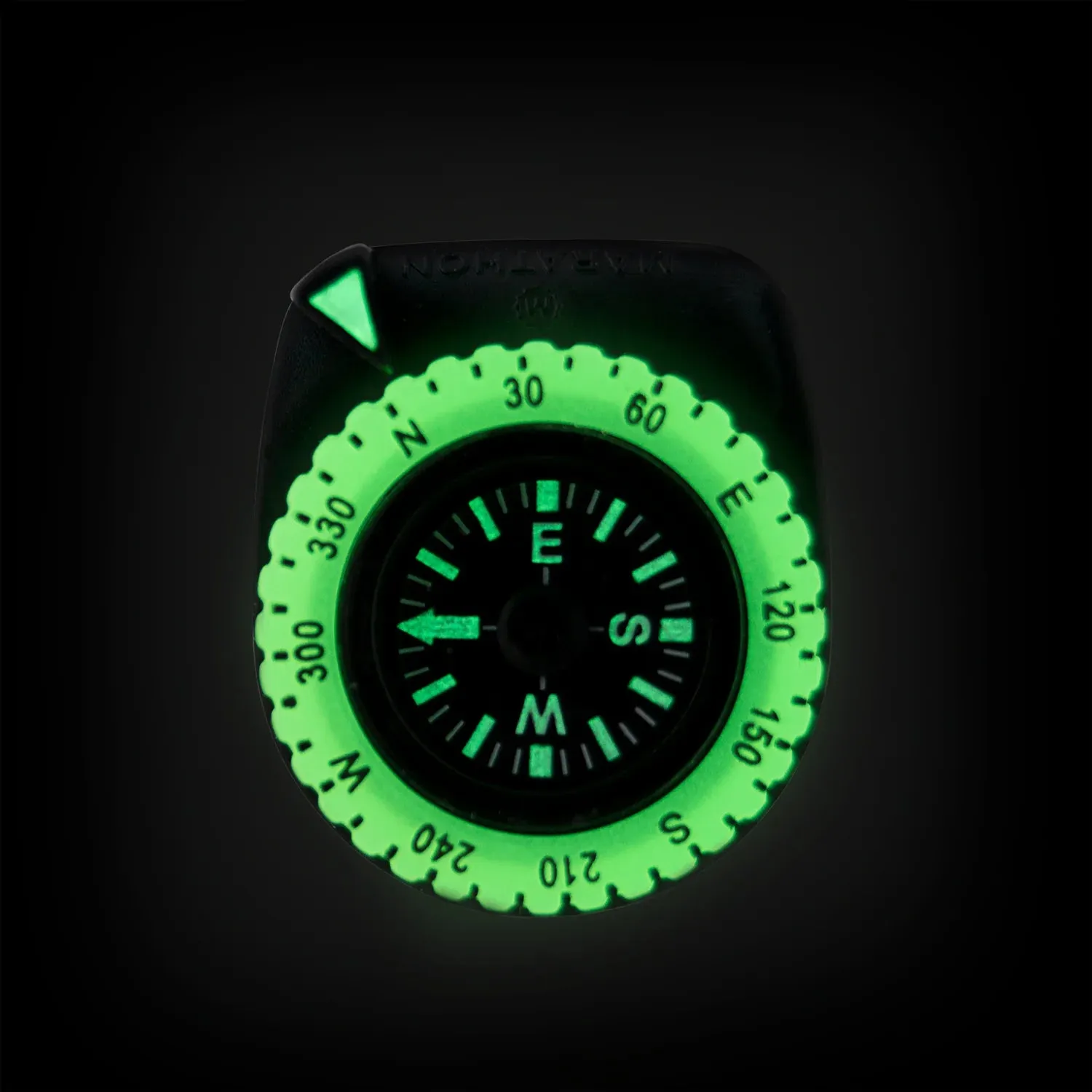 MARATHON GLOW-IN-THE-DARK CLIP COMPASS