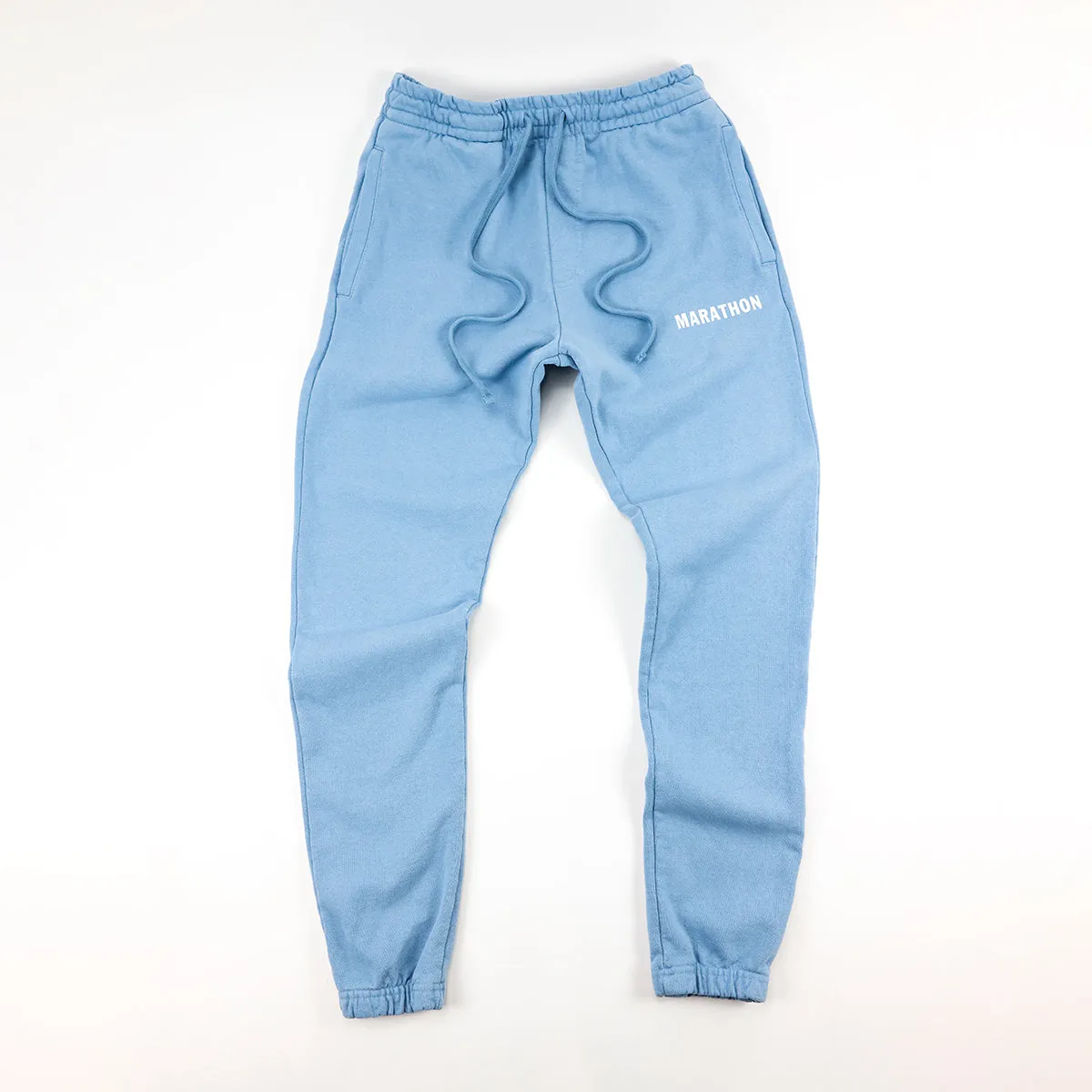 Marathon Leisure Sweatpants - Light Blue/White