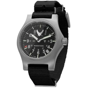 Marathon Official USAF™ Officer's Watch with Date (GPQ) 39mm  US Air Force Marked Black WW194015SS-USAF