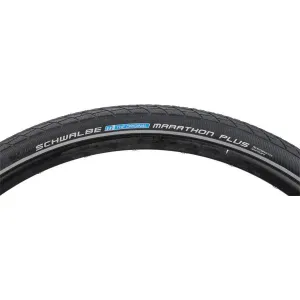 Marathon Plus Bike Tire: 700 x 38c, Wire Bead, Performance Line, Endurance Compound, SmartGuard, Black/Reflect